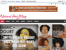 Tablet Screenshot of naturalhairmag.com